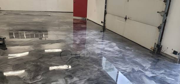 Dark metallic epoxy
